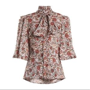 New Caroline Constas Hope Floral Blouse